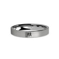 thumbnail image 1 of Chinese Zodiac Monkey Year Laser Engraved Tungsten Ring, Brushed, 4mm, Size 10, 1 of 2
