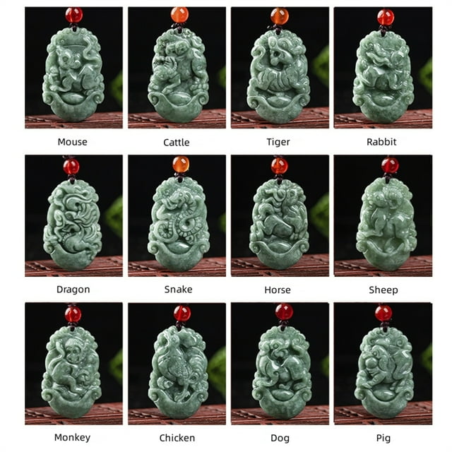 Ciondolo In Giadeite Del Buddha Che Ride: Collana Amuleto In Giada Di - Foto 2