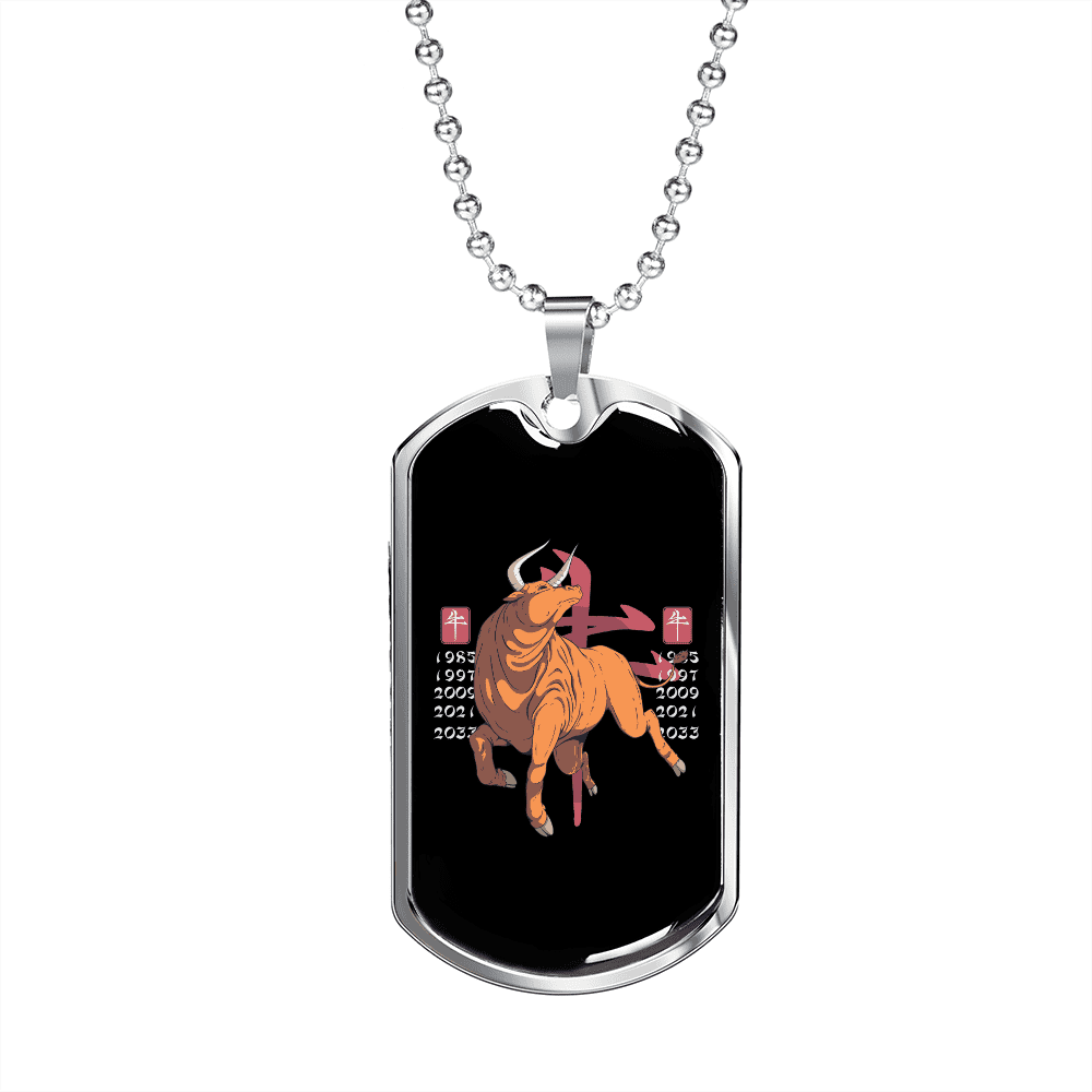 Chinese zodiac ox necklace deals