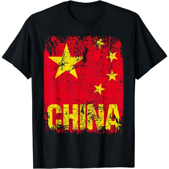 Chinese national flag | Retro Retro Chinese National Flag Chinese T-shirt for Men - Shirt sA T-shirt for women