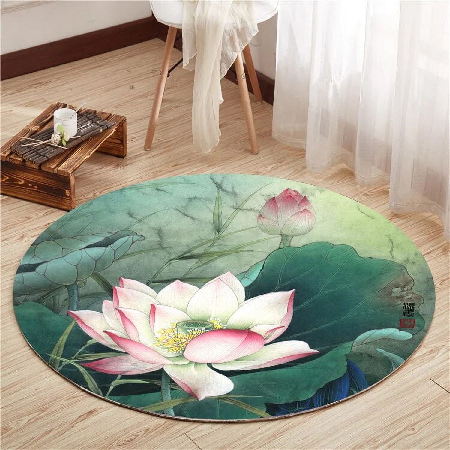 Chinese style floor mats round rugs living room bedroom yoga mat retro