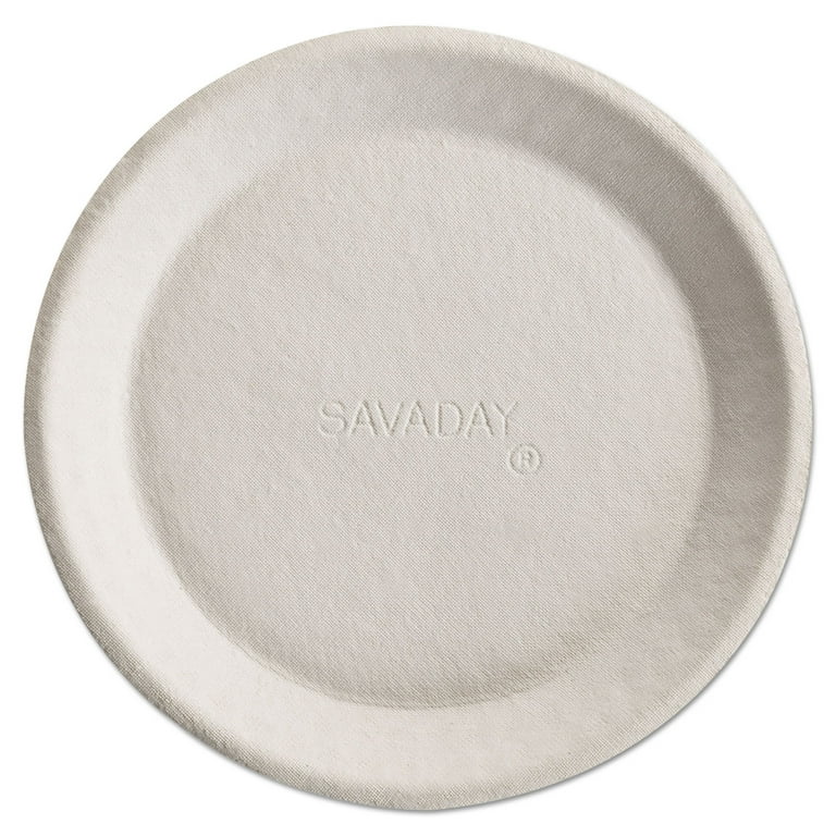 Savaday Molded Fiber Plates, 10 Savaday Molded Fiber Plates, 10