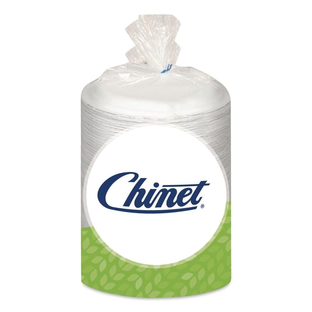 Chinet, HUHVACATECT, Paper Dinner Plates, 6" Round, 1000 / Carton, White