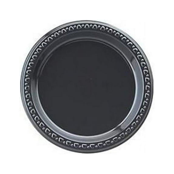 Chinet 7 in. Plastic Plate, Black