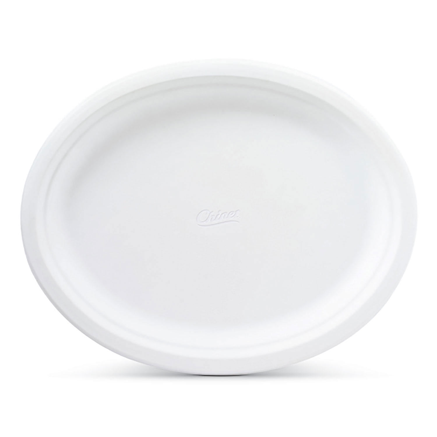 Chinet Classic 12 5/8-inch x 10-inch Paper Platter, 100-count