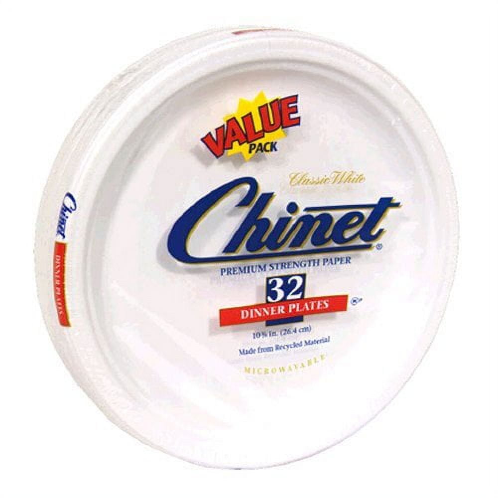 Chinet Dinner Plate 10, 32 ct