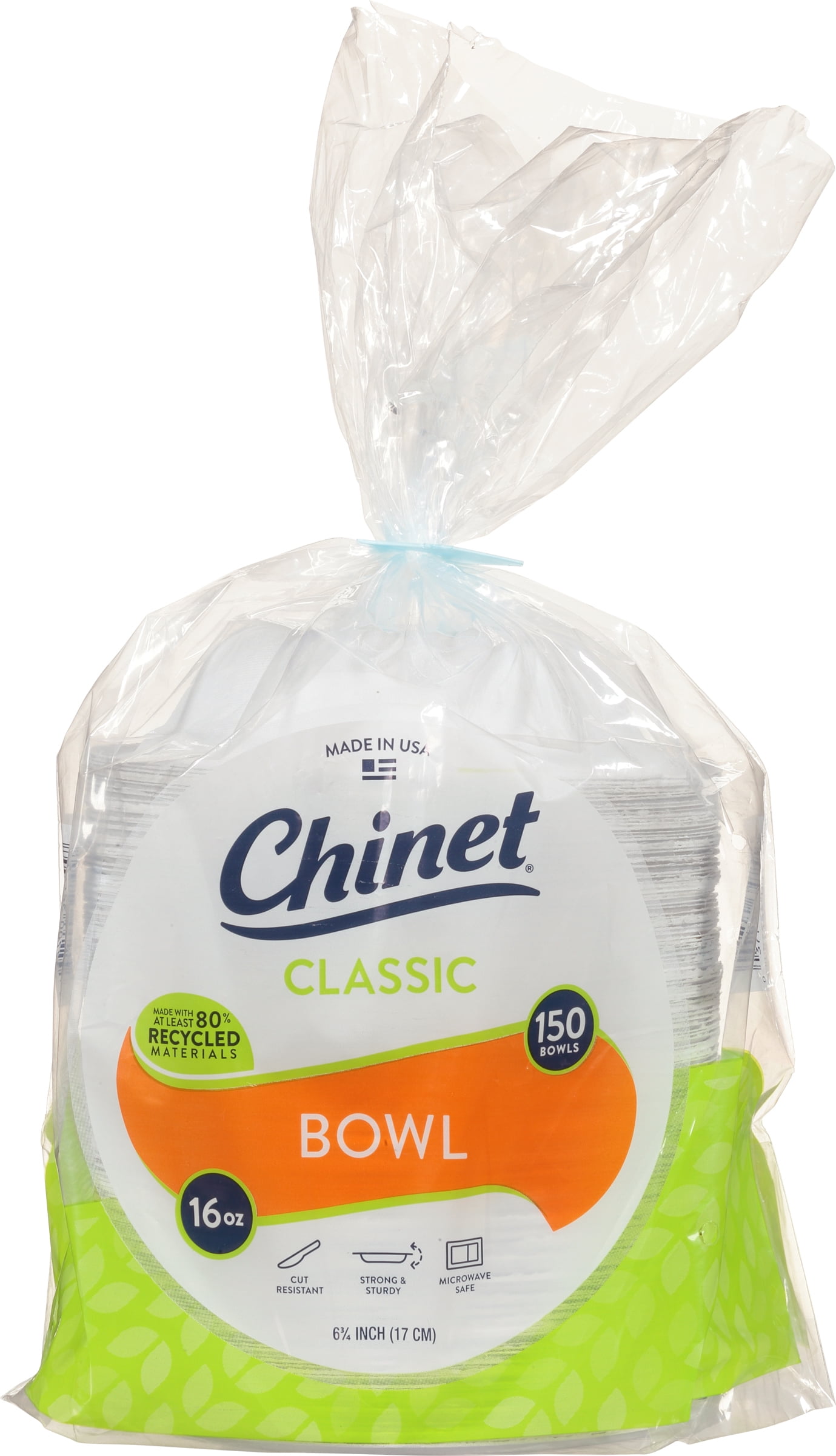 Chinet Classic White Fiber Bowl 150 ct