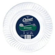 Chinet Crystal Clear Plastic Dinner Plate, 10 100 Ct.