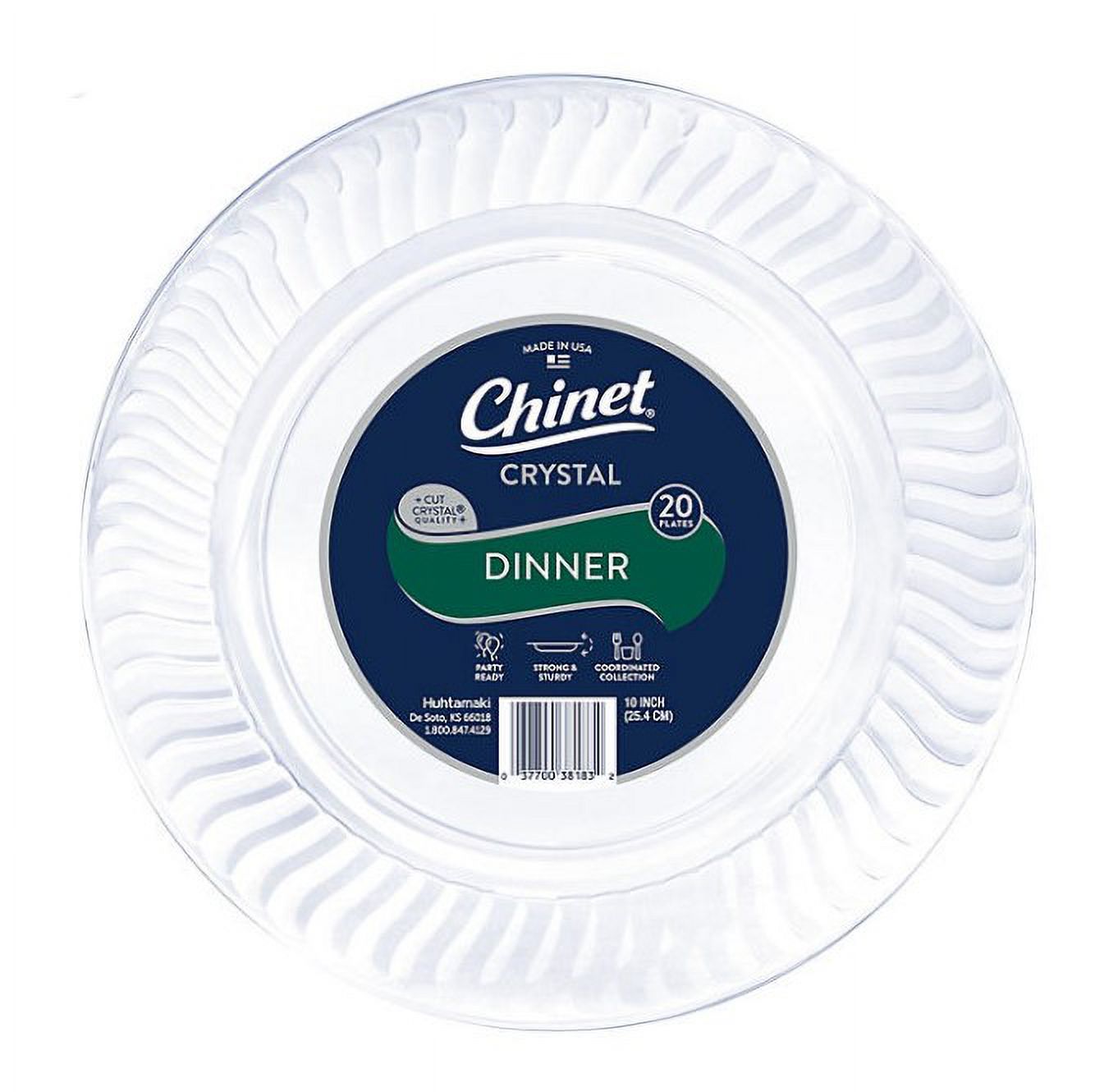 Crystal Clear Plastic Dinner Plate, 10" (100 ct.)