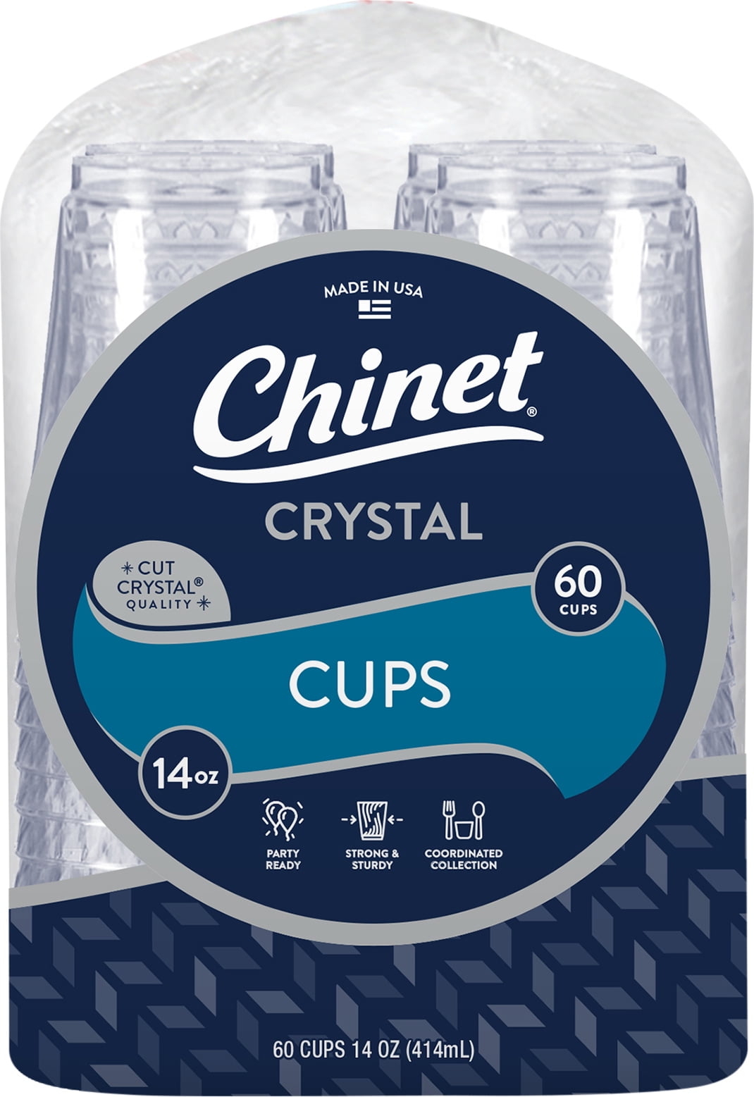 Chinet Crystal Cup, 14 oz. 60 cups