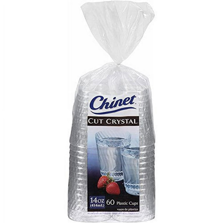Chinet Cut Crystal 14 oz 60 Count, Clear