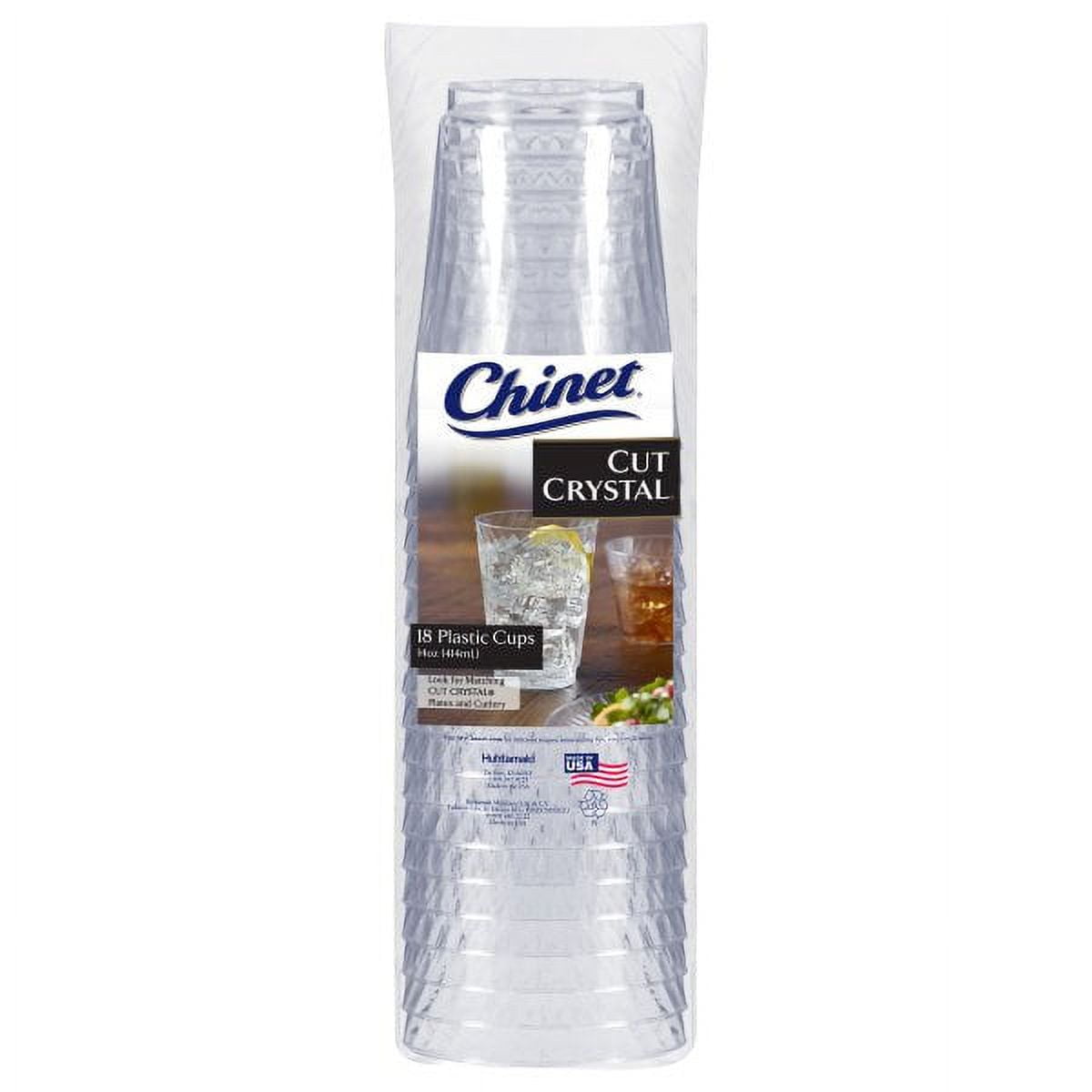  Chinet Cut Crystal Tumblers, 9 Ounce, 25 Count