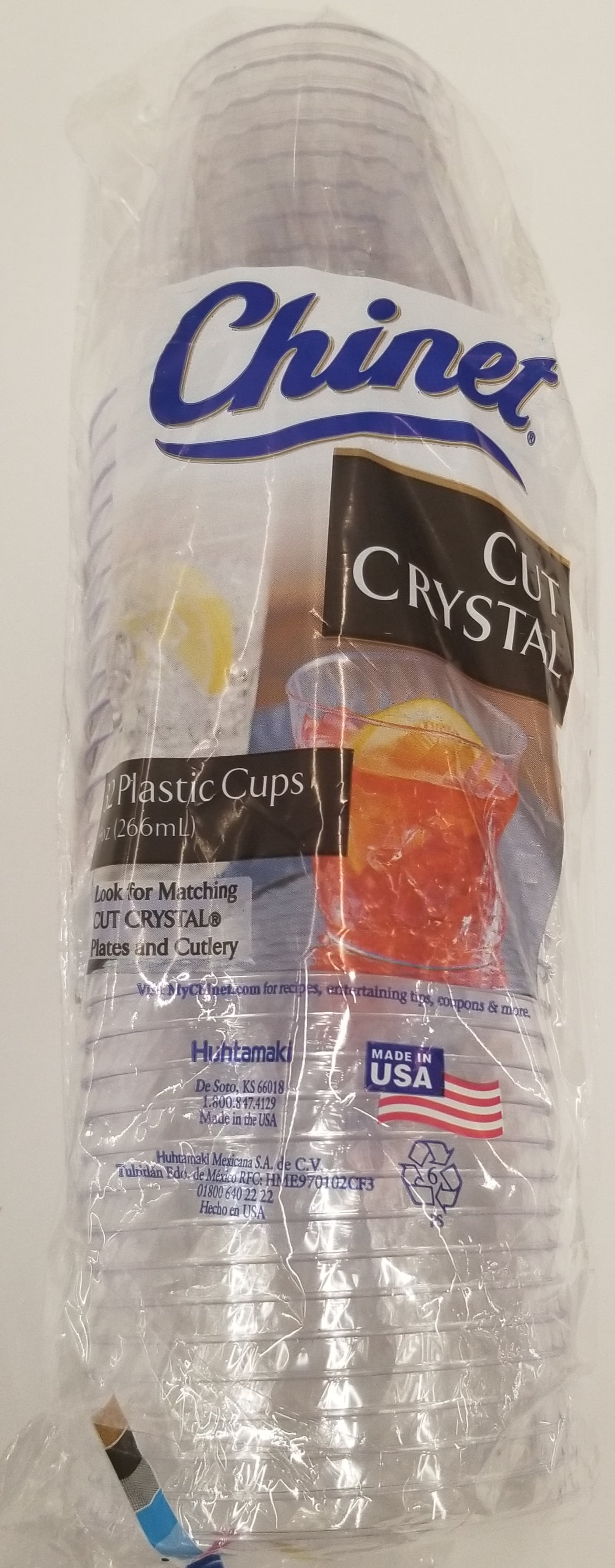 Chinet Cut Crystal 9oz Tumbler