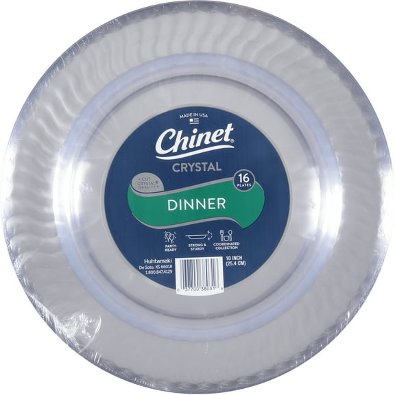 Chinet Cut Crystal Plastic 10-inch Plates
