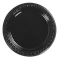 thumbnail image 1 of Chinet Heavyweight Plastic Plates, 6 Inch, Black, Round, 125/BG, 8 BG/CT, 1 of 2