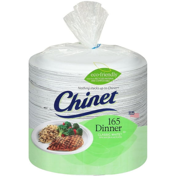 Chinet - Paper Dinner Plates - 165 ct.