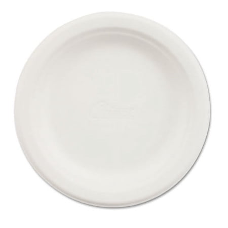 Chinet Paper Dinnerware, Plate, 6\" Dia, White, 125-Pack