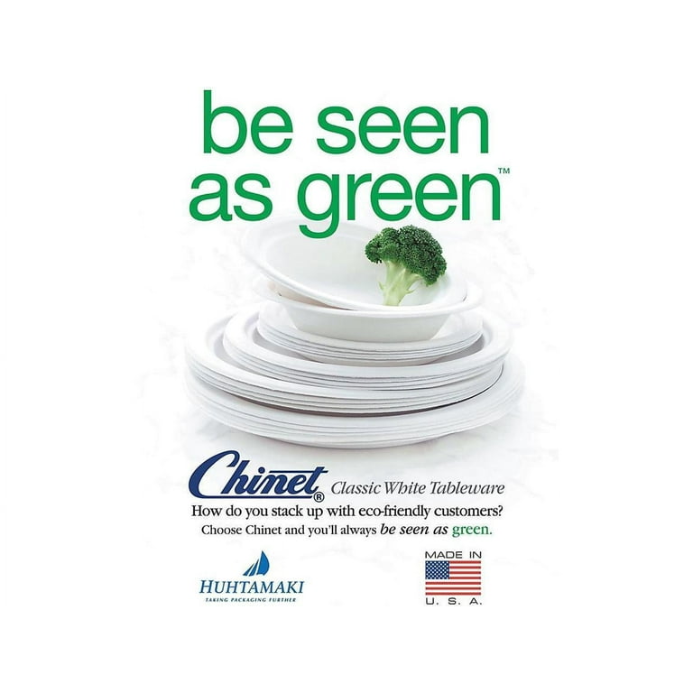 Chinet Premium White Fiber Plates 125 Count