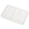 thumbnail image 1 of Chinet Molded Fiber 6-Compartment Trays, White, 500 count, 1 of 3