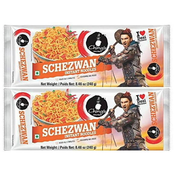 Ching's Secret | Schezwan Instant Noodles | Ching's Chinese Desi Chinese (Pack of 2)