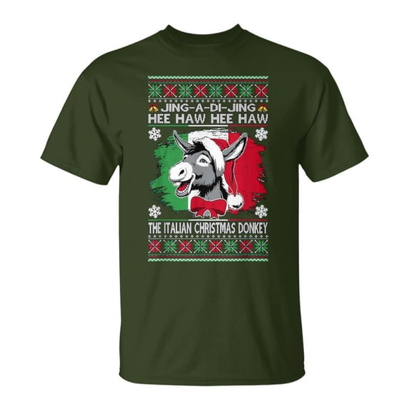 Chingedy Ching Dominick The Italian Christmas Donkey Xmas TShirt