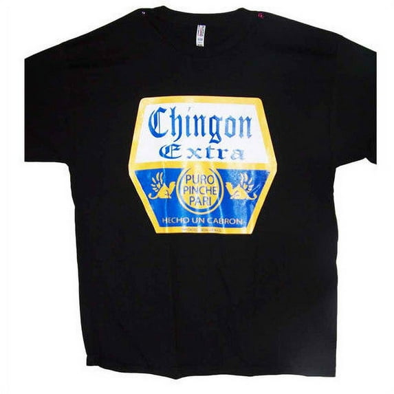 "Chingon Extra" Mexican US Screen Printed 100% Cotton T-Shirts - Men's Size: Large Uni-Sex Style -- FREE USA Shipping--(MxTs124)