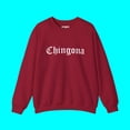 thumbnail image 1 of Chingona Crewneck Sweatshirt | Fleece-Lined Viral Latino | 3 Colors, 1 of 7