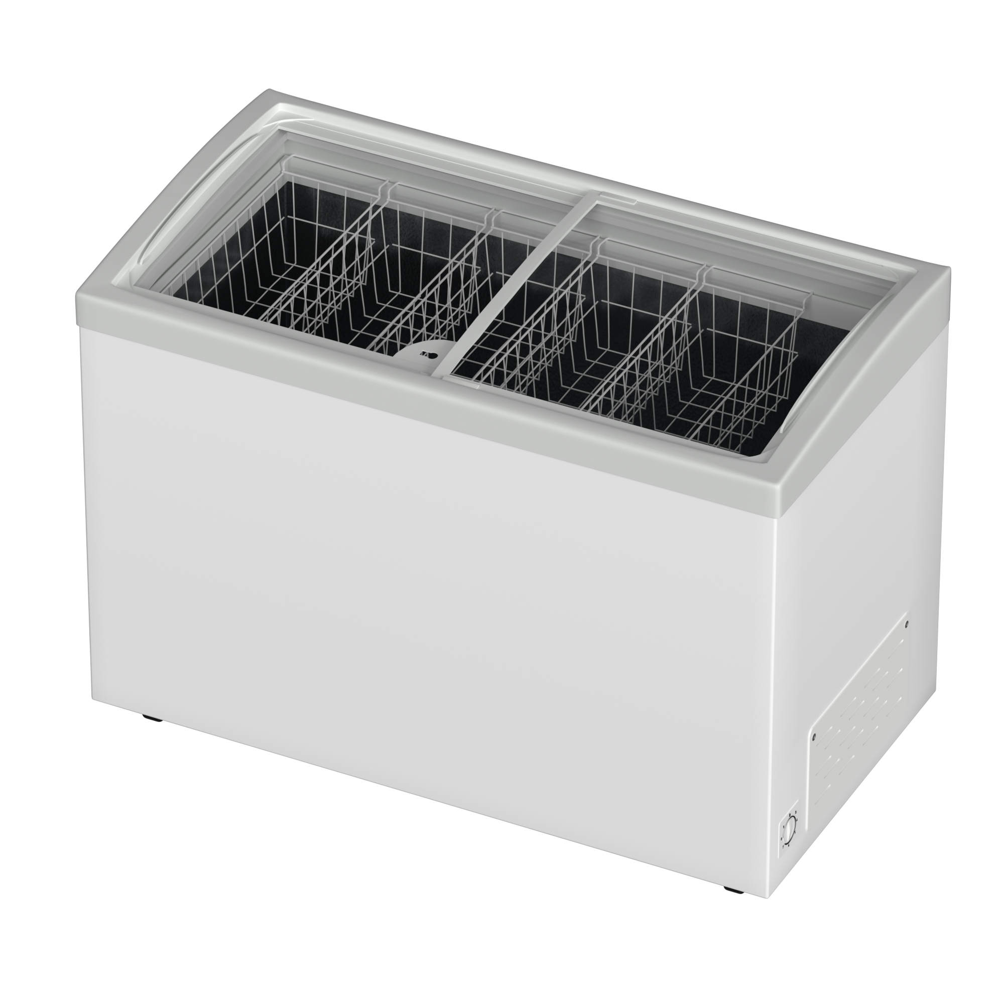Chingoo 12.6 Cu.ft Commercial Ice Cream Chest Freezer, Deep Freezer with Glass Top Frost Free