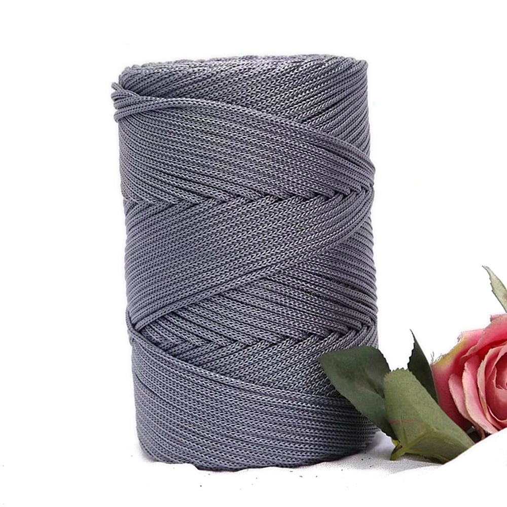 Chinlon Cloth Yarn For Hand Knitting Thick Thread Crochet Cloth Yarn Gainsboro 4~5mm for diy