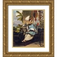 thumbnail image 1 of Chinnery, George 12x13 Gold Ornate Wood Framed with Double Matting Museum Art Print Titled - Portrait of a Girl, 1 of 4