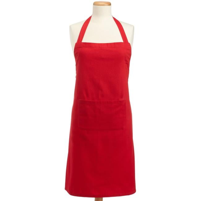 Chino Chef Tango Red Cotton Apron with Pockets