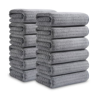 Mainstays Supersoft 8-Piece Cotton Towel Set in Soft Silver