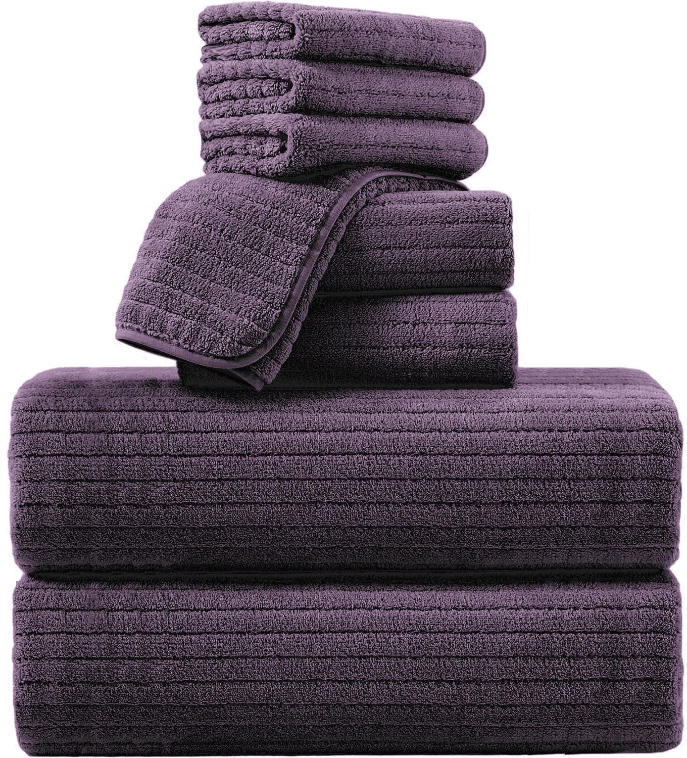 Dark Purple Bath Towelsnull
