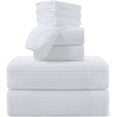 thumbnail image 1 of Covina Home 8 Piece White Bath Towel Set Microfiber Bathroom Towel Set Ultra Soft Plush Oversized Towels Adult Luxury Bath Sheet, 1 of 10