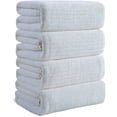thumbnail image 1 of Covina Home 4 Pack White Bath Towel Set Microfiber Bathroom Towel Set Ultra Soft Plush Oversized Towels Adult Luxury Bath Sheet, 1 of 10