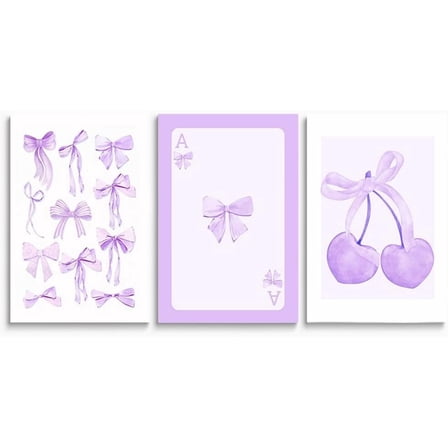 Chinoiserie Aesthetic Art Prints - Set of 3 Pink Vintage Floral Wall Decor, Love Shack Fancy Style Wall Art, Simple Pink Posters for Bedroom Living Room Office Nursery, Framed 12"x16"