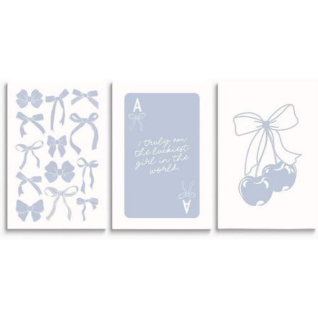 Chinoiserie Aesthetic Art Prints - Set of 3 Pink Vintage Floral Wall Decor, Love Shack Fancy Style Wall Art, Simple Pink Posters for Bedroom Living Room Office Nursery, Framed 12"x16"