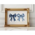 thumbnail image 1 of Chinoiserie Bows Print, Winter Botanical Wall Art Home Decor #2739, Unframed Poster Size 12x18, 1 of 4