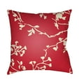 thumbnail image 1 of Surya CF008-2020 Chinoiserie Floral Outdoor Medium Throw Pillow, 20 x 20 x 4 in. - Bright Red & Cream, 1 of 7