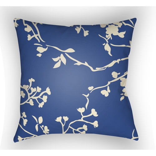 Chinoiserie Floral 22" x 22" Large Square Throw Pillow CF007-2222