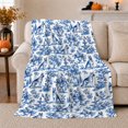 thumbnail image 1 of Chinoiserie German Shepherd Garden Scene, Festive Pet Portrait Pattern, Warm Flannel Blanket for Living Room and Bedroom, Dog Lovers Just Because Gift, Pet Lover Home Decor, 1 of 9