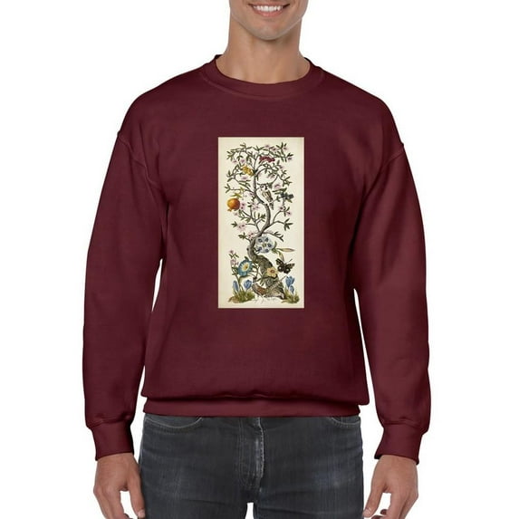 Chinoiserie Natura. Sweatshirt Men -Naomi McCavitt Designs, Male x-Large