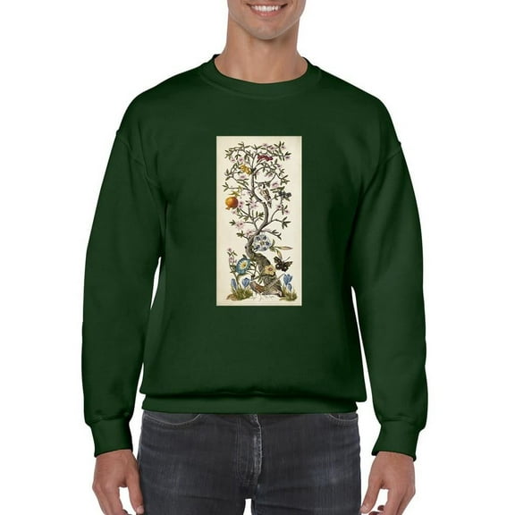 Chinoiserie Natura. Sweatshirt Men -Naomi McCavitt Designs, Male x-Large
