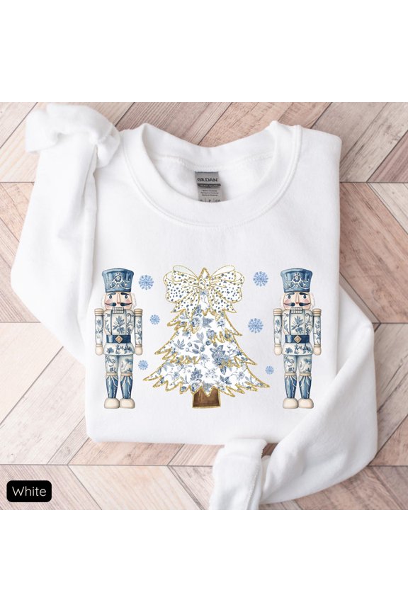 Chinoiserie Nutcracker Season Sweatshirt, Nutcracker Sweater For Women, Season , Cute Nutcracker Mom Sweatshirt, Nutcracker Top