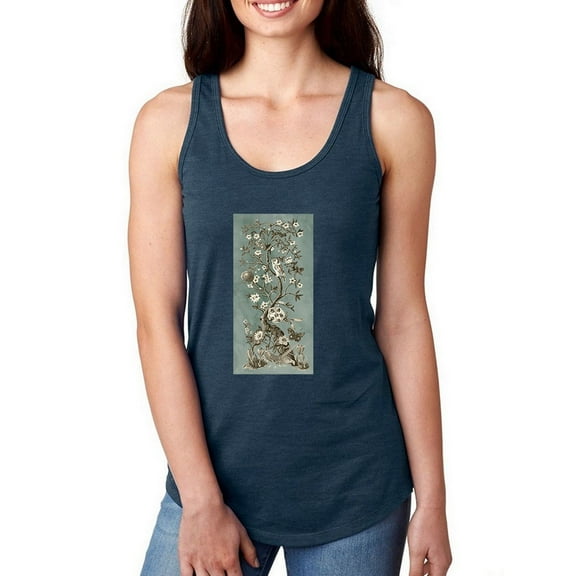 Chinoiserie Patina I Racerback Tank Women -Naomi McCavitt Designs, Female x-Small