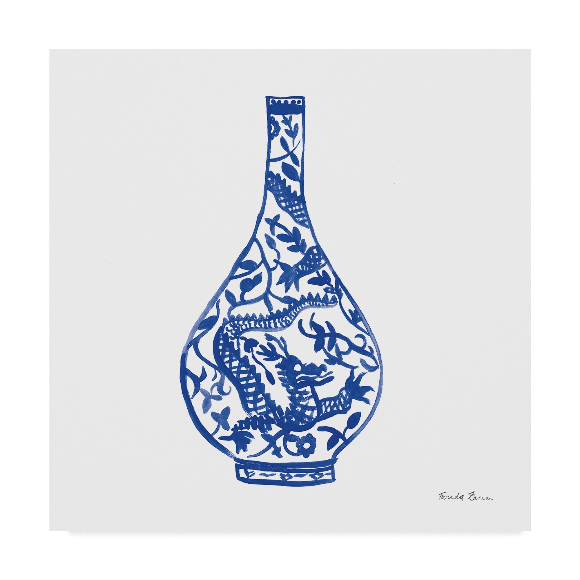 Chinoiserie VI' Canvas Art by Farida Zaman