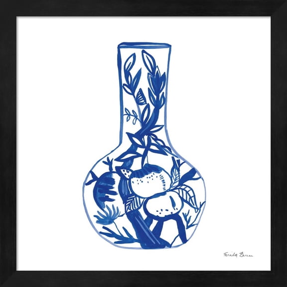 Chinoiserie VIII by Farida Zaman, Framed Wall Art, 13.25W x 13.25H