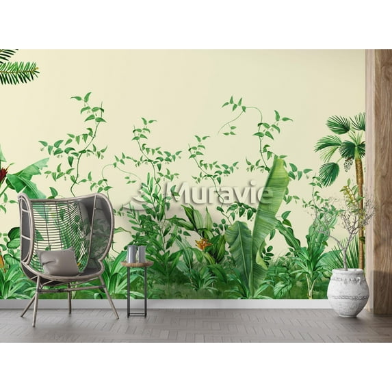 Chinoiserie Wallpaper , Birds and Blossom Wallpaper , Vintage Floral Wallpaper