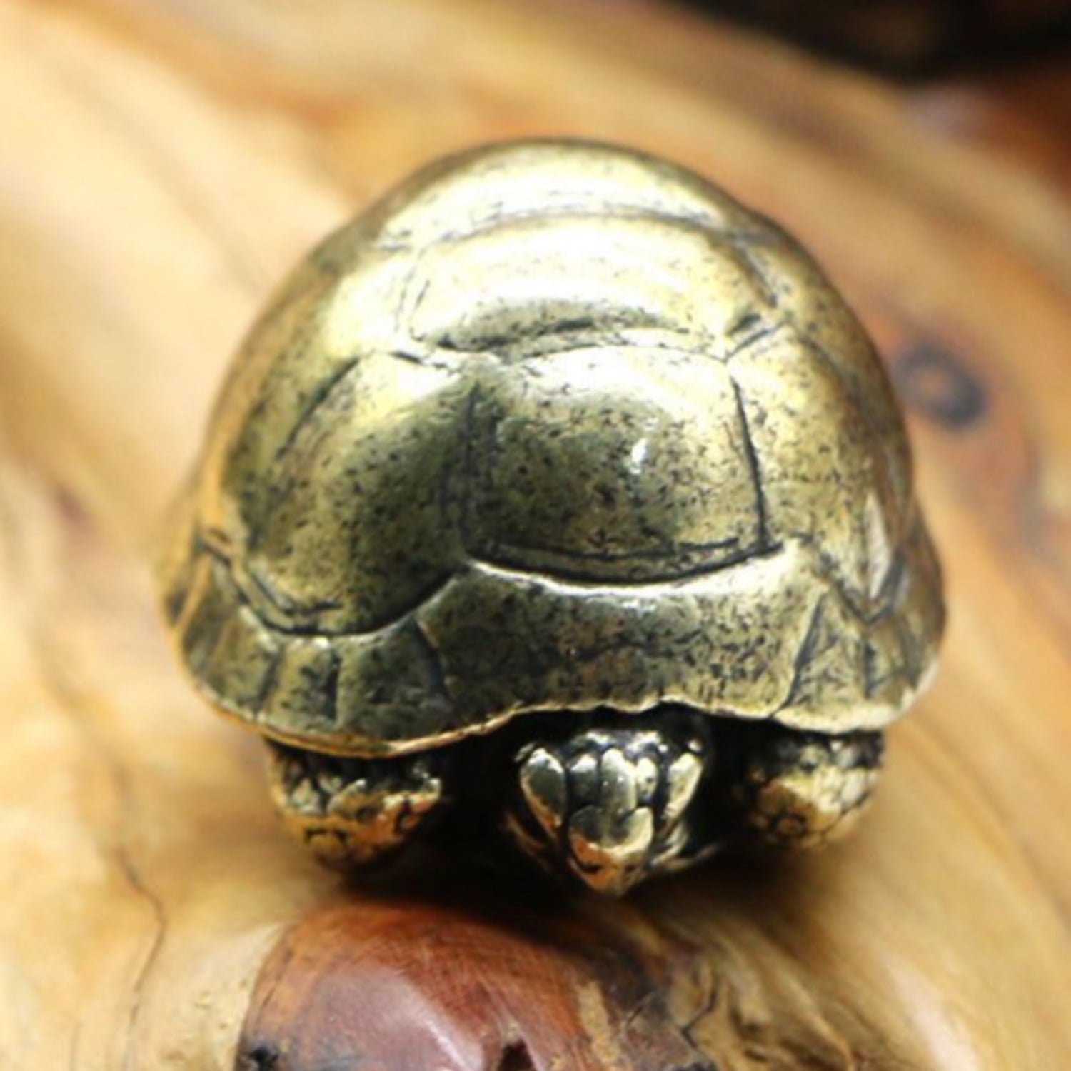 Chinoiserie classical copper ornament pure copper longevity turtle ...