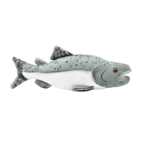 Chinook Salmon Plush Toy, Realistic Stuffed Animal, King, Tyee, Fish, Soft Plush Fish, Stuffed Fish, Educational, Toy, Kids, Gift, 10" F2418 BB61